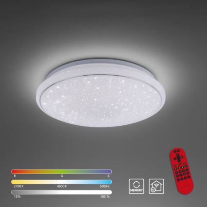 Leuchten Direkt 14743-16 - Iluminação de teto LED RGB com regulação JUPI LED/28W/230V Tuya 2700-5000K + controlo remoto