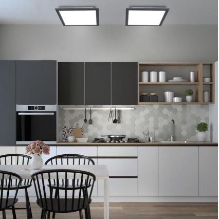 Leuchten Direkt 14755-18 - Luminária de teto LED dimável FLAT LED/28W/230V 2700-5000 + controlo remoto