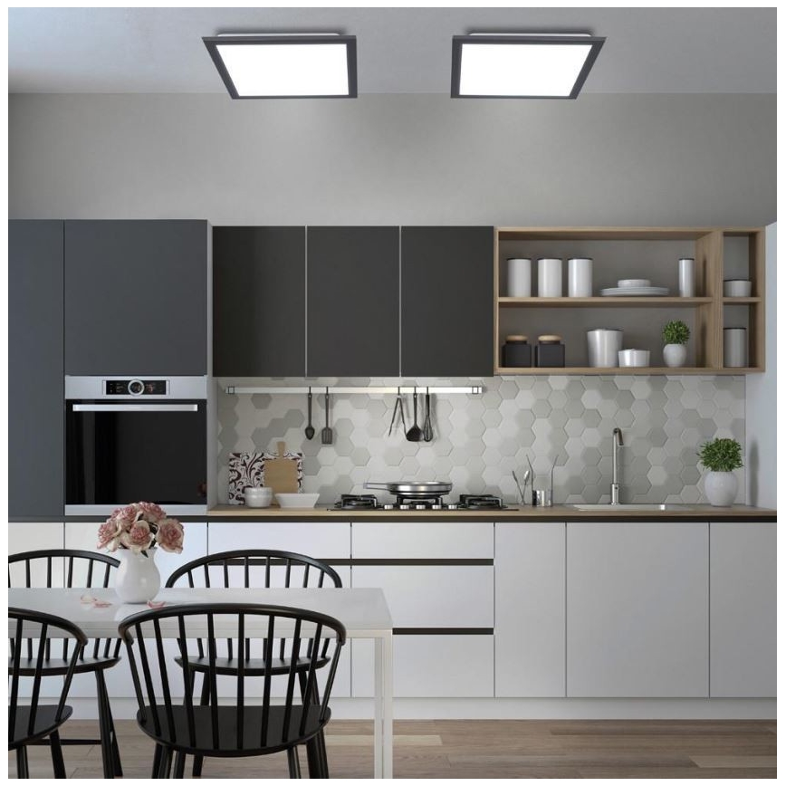 Leuchten Direkt 14755-18 - Luminária de teto LED dimável FLAT LED/28W/230V 2700-5000 + controlo remoto