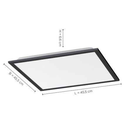 Leuchten Direkt 14755-18 - Luminária de teto LED dimável FLAT LED/28W/230V 2700-5000 + controlo remoto