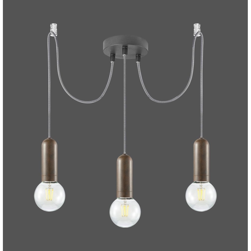 Leuchten Direkt 14776-48 - Candeeiro suspenso TURN ME 3xE27/60W/230V aranha