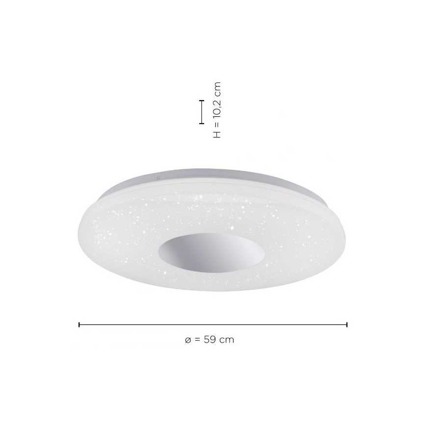 Leuchten Direkt 14822-17 - Iluminação de teto de casa de banho LED com sensor LAVINIA LED/40W/230V IP44