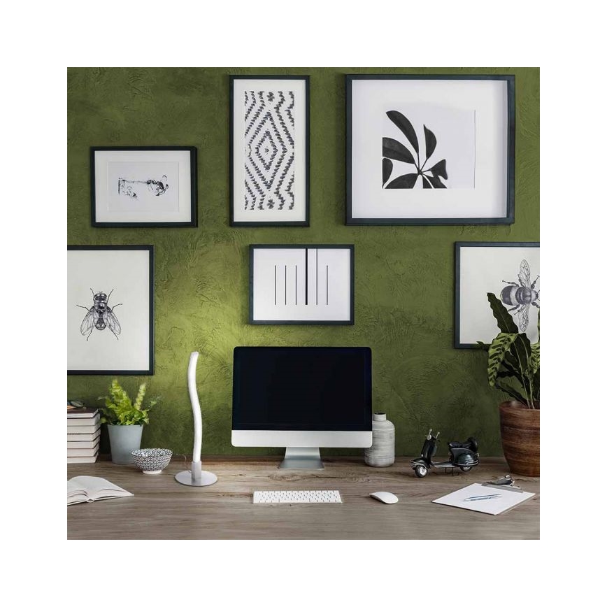 Leuchten Direkt 15128-55 - Candeeiro de mesa LED WAWE LED/3W/230V cromado mate