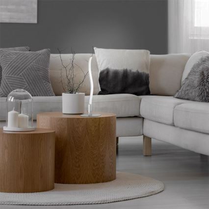 Leuchten Direkt 15128-55 - Candeeiro de mesa LED WAWE LED/3W/230V cromado mate