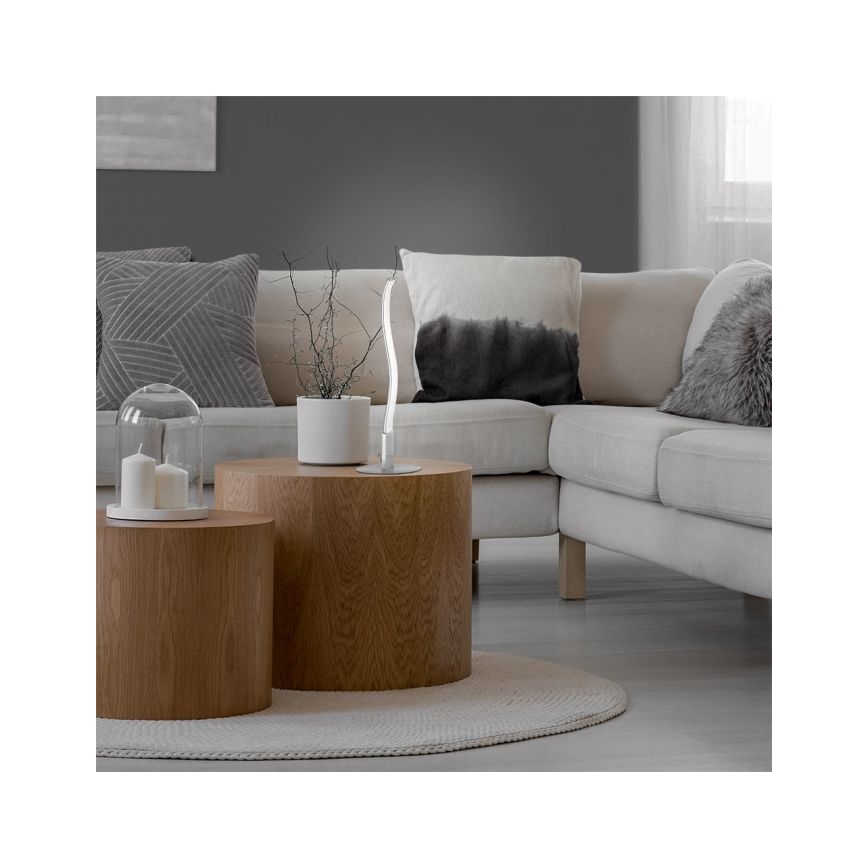 Leuchten Direkt 15128-55 - Candeeiro de mesa LED WAWE LED/3W/230V cromado mate