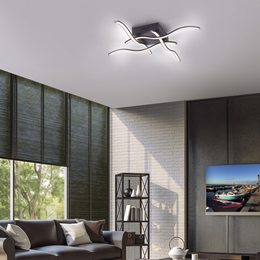 Leuchten Direkt 15131-18 - Luz LED de teto WAVE 4xLED/4.8W/230V