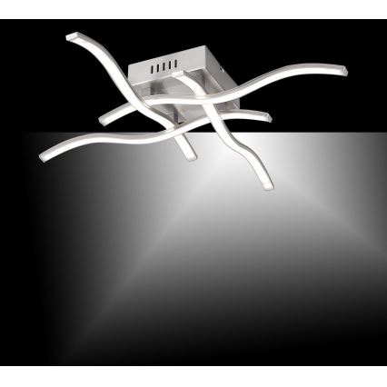 Leuchten Direkt 15131-55 - Candelabro montado à superfície LED WAWE 4xLED/4,6W/230V mate cromado