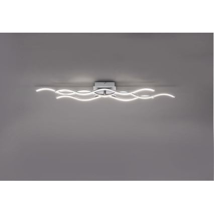 Leuchten Direkt 15166-55 - Candelabro montado à superfície LED WAWE LED/28W/230V cromado mate