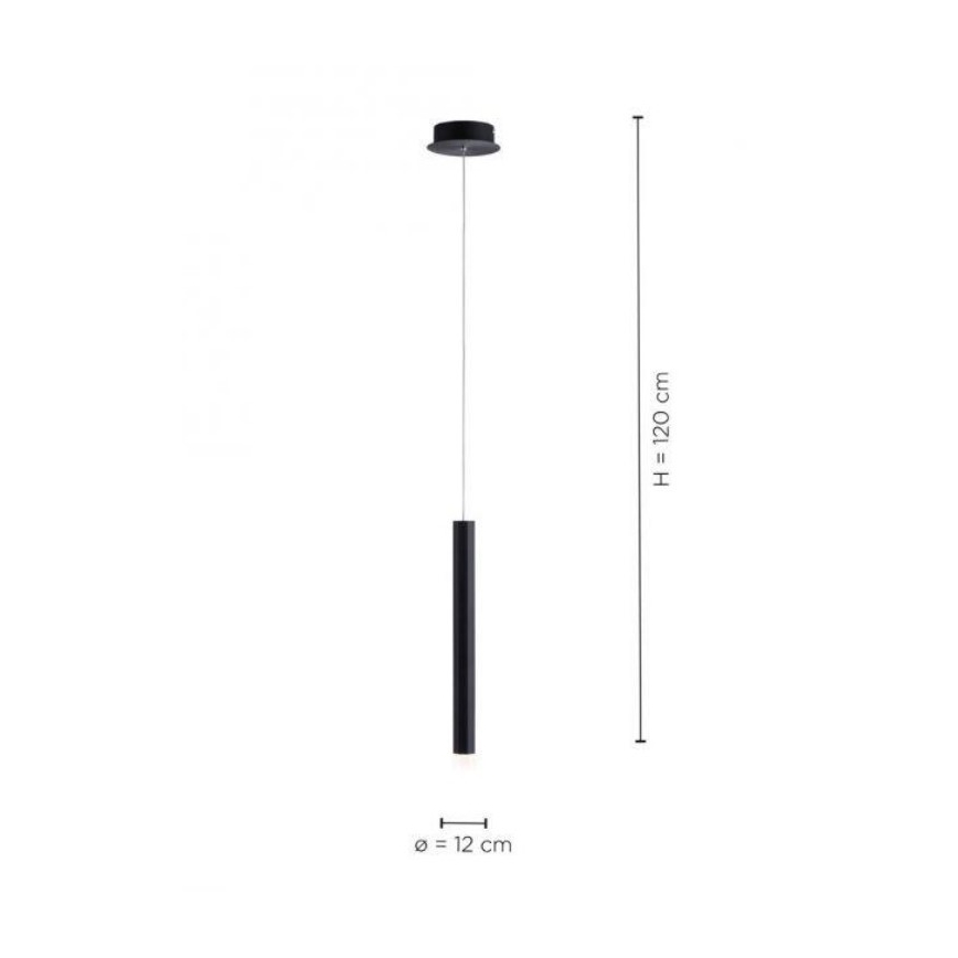 Leuchten Direkt 15202-18 - Candelabro suspenso LED BRUNO LED/4,8W/230V preto