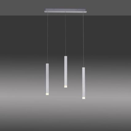 Leuchten Direkt 15203-95 -Candelabro suspenso LED BRUNO 3xLED/4,8W/230V branco