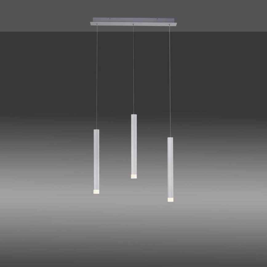 Leuchten Direkt 15203-95 -Candelabro suspenso LED BRUNO 3xLED/4,8W/230V branco