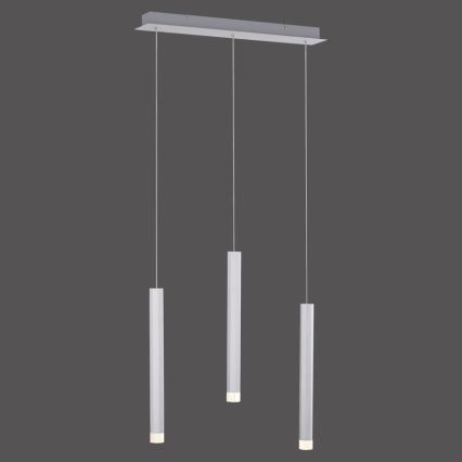 Leuchten Direkt 15203-95 -Candelabro suspenso LED BRUNO 3xLED/4,8W/230V branco