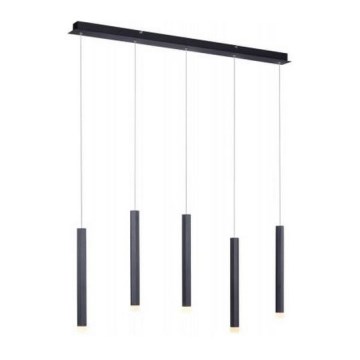 Leuchten Direkt 15205-18 - Candelabro suspenso LED BRUNO 5xLED/4,8W/230V preto