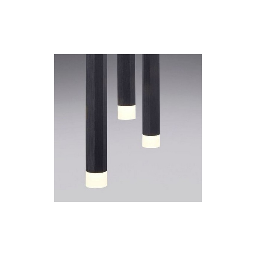 Leuchten Direkt 15205-18 - Candelabro suspenso LED BRUNO 5xLED/4,8W/230V preto