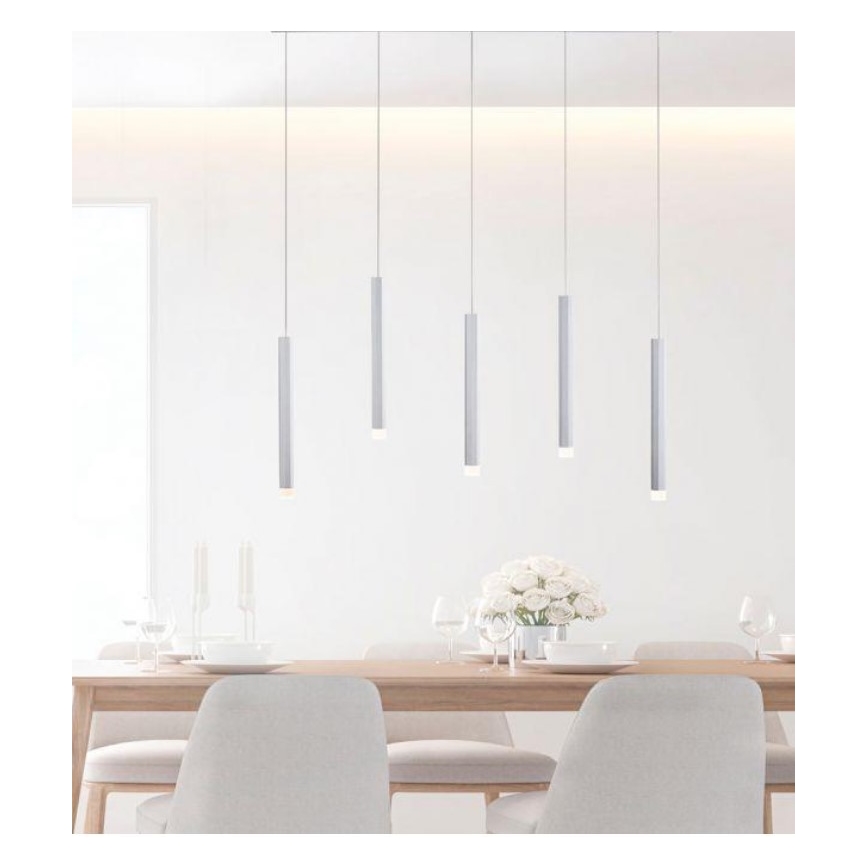 Leuchten Direkt 15205-95 - Candelabro suspenso LED BRUNO 5xLED/4,8W/230V