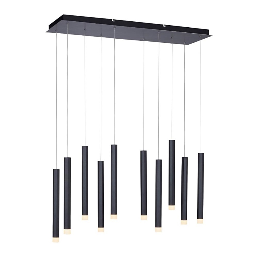 Leuchten Direkt 15206-18 - Candelabro suspenso LED 10xLED/4,8W/230V preto