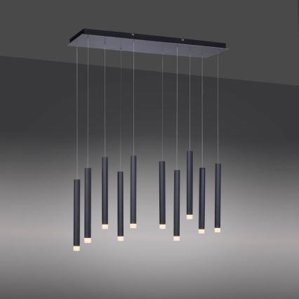 Leuchten Direkt 15206-18 - Candelabro suspenso LED 10xLED/4,8W/230V preto