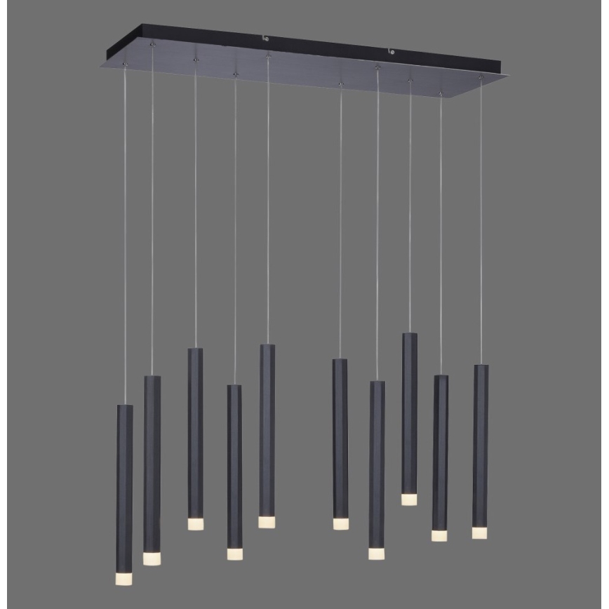 Leuchten Direkt 15206-18 - Candelabro suspenso LED 10xLED/4,8W/230V preto