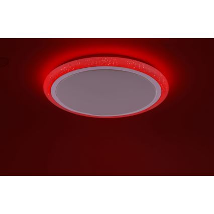 Leuchten Direkt 15230-16 - Iluminação de teto LED RGB com regulação LUISA LED/42W/230V 3000-6400K + controlo remoto