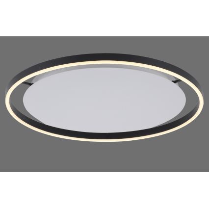 Leuchten Direkt 15392-13 - Iluminação de teto LED com regulação RITUS LED/30W/230V preta