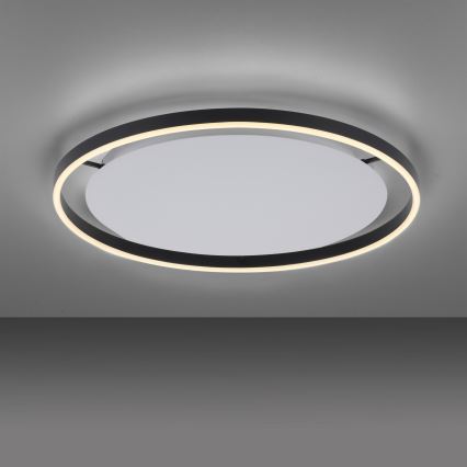 Leuchten Direkt 15392-13 - Luminária de teto LED dimerizável RITUS LED/28W/230V preta