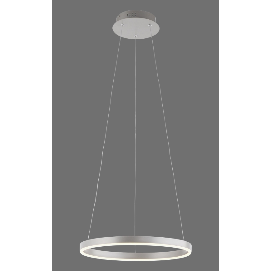Leuchten Direkt 15393-95 - Candeeiro suspenso LED com regulação RITUS LED/20W/230V cromado mate
