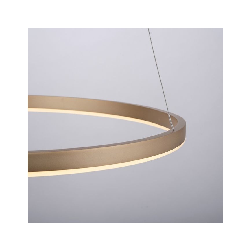 Leuchten Direkt 15394-60 - Candelabro suspenso LED com regulação RITUS LED/28W/230V latão