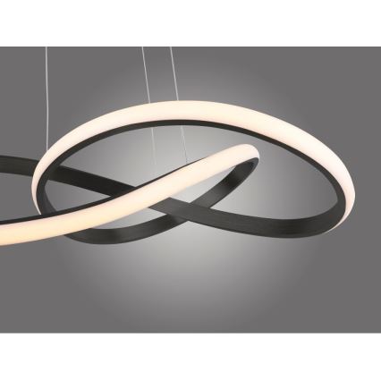 Leuchten Direkt 15402-18- Candelabro suspenso LED com regulação MARIA LED/25W/230V preto