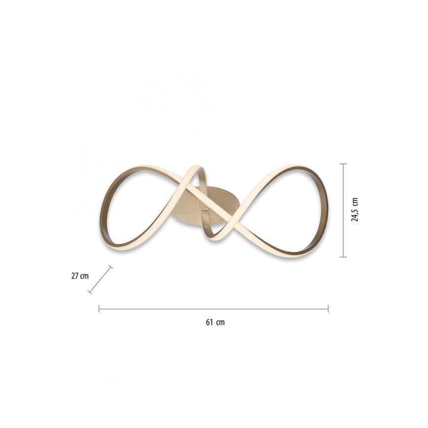 Leuchten Direkt 15403-60 - Candelabro integrado LED com regulação MARIA LED/15,5W/230V