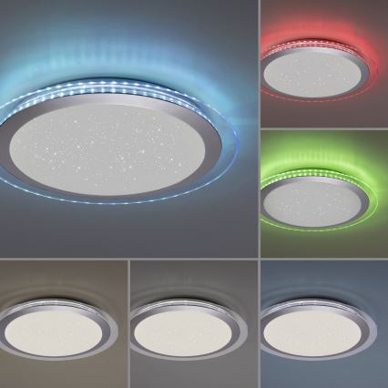 Leuchten Direkt 15411-21- Iluminação de teto LED RGB com regulação CYBA LED/26W/230V