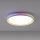 Leuchten Direkt 15544-16 - Iluminação de teto LED RGB com regulação RIBBON LED/15W/230V + controlo remoto