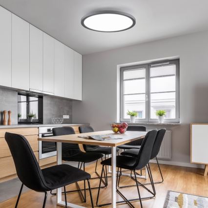 Leuchten Direkt 15571-18- Iluminação de teto LED com regulação FLAT LED/23,5W/230V 2700-5000K + controlo remoto