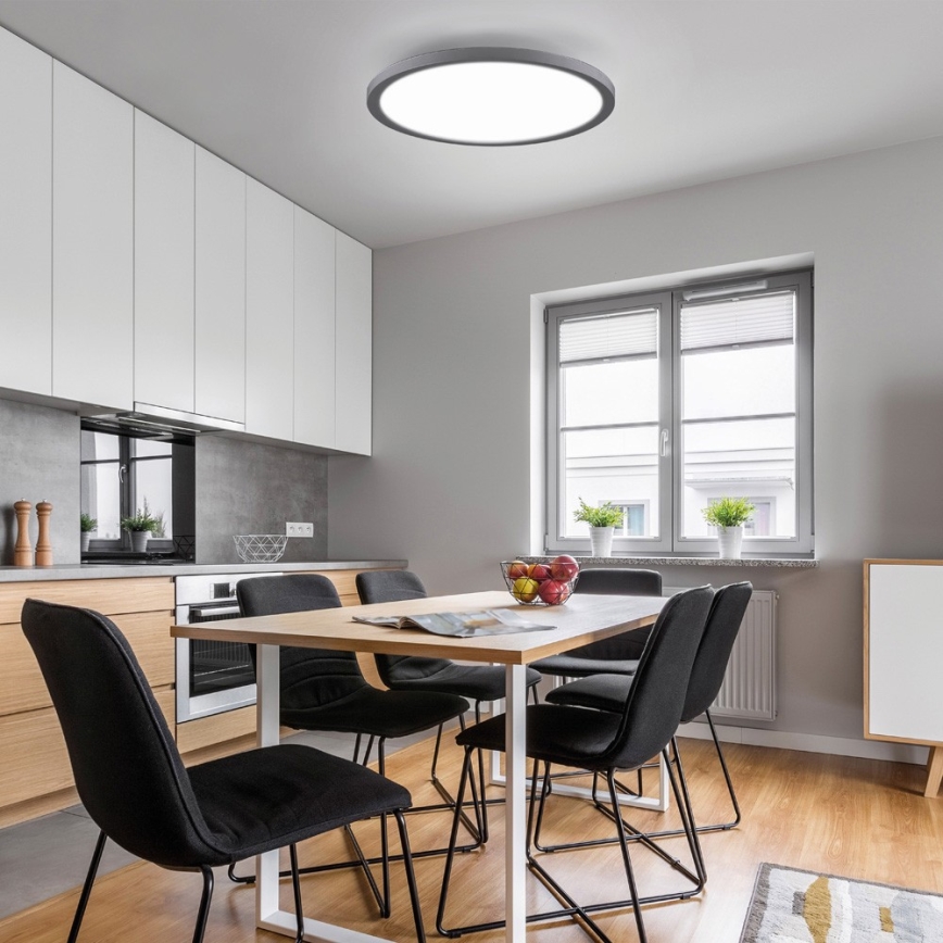 Leuchten Direkt 15571-18- Iluminação de teto LED com regulação FLAT LED/23,5W/230V 2700-5000K + controlo remoto