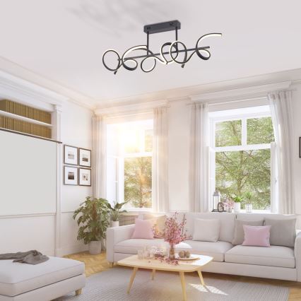 Leuchten Direkt 19032-18 - Lustre pendente LED CURLS 3xLED/25,8W/230V