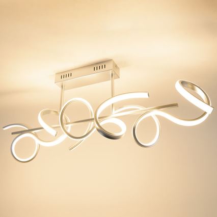 Leuchten Direkt 19032-21 - Candelabro montado à superfície LED com regulação CURLS LED/25,8W/230V