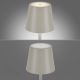 Leuchten Direkt 19250-40 - LED Candeeiro de mesa exterior recarregável com regulação EURIA LED/3W/5V IP54 cinzento