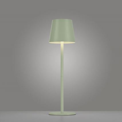 Leuchten Direkt 19250-43 - LED Candeeiro de mesa exterior recarregável com regulação EURIA LED/3W/5V IP54 verde