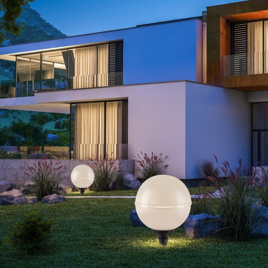 Leuchten Direkt 19324-16-2 - CONJUNTO 2x Candeeiro exterior 1xE27/40W/230V diâmetro 40 cm IP44