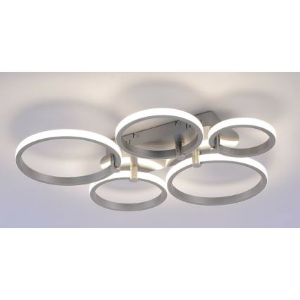 Leuchten Direkt 12112-55 - Candelabro integrado LED JOHANNA 2xLED/11,5W/230V+2xLED/9W+1xLED/7W