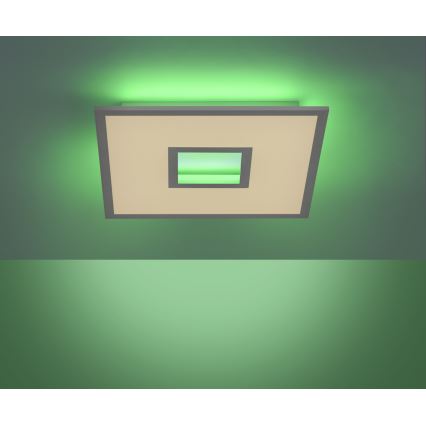 Leuchten Direkt 11645-16 - Luminária de teto LED RGB regulável RECESS LED/22,5W/230V + LED/5W + controlo remoto
