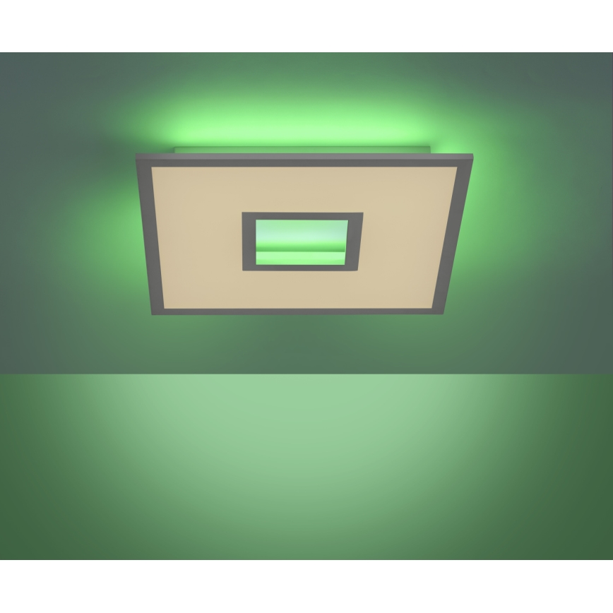 Leuchten Direkt 11645-16 - Luminária de teto LED RGB regulável RECESS LED/22,5W/230V + LED/5W + controlo remoto