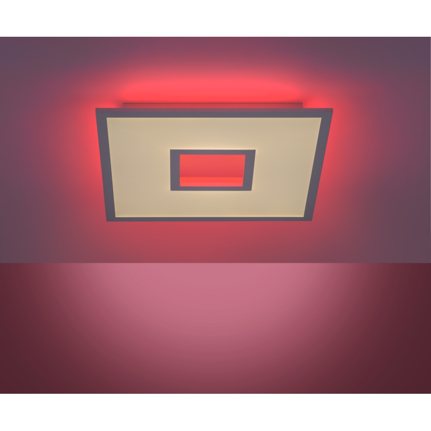 Leuchten Direkt 11645-16 - Luminária de teto LED RGB regulável RECESS LED/22,5W/230V + LED/5W + controlo remoto