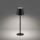 Leuchten Direkt 19250-18 - LED Candeeiro de mesa exterior recarregável com regulação EURIA LED/3W/5V IP54 preto