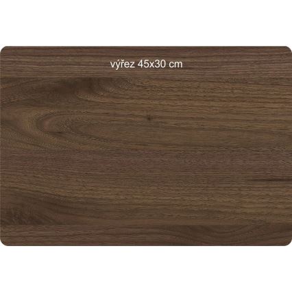 Li-Go 23607/O - Candeeiro de mesa decorativo LED dimerizável LED/12W/230V 20x22 cm nogueira/Yin Yang