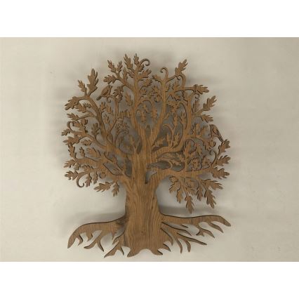 Li-Go 23673/DUB2 - Decoração de parede LED dimerizável LED/10W/5V 20000 mAh 45x55 cm carvalho + controlo remoto