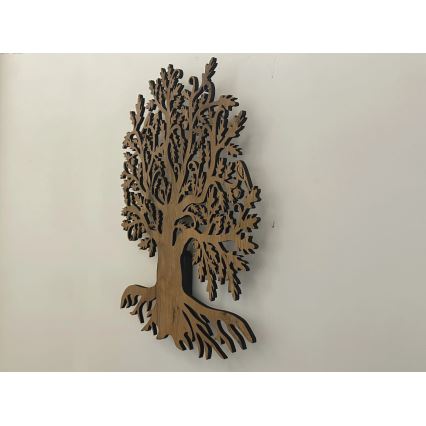 Li-Go 23673/DUB2 - Decoração de parede LED dimerizável LED/10W/5V 20000 mAh 45x55 cm carvalho + controlo remoto