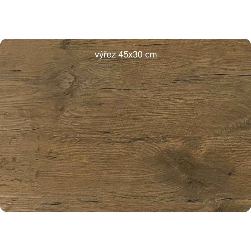 Li-Go 23682/DUB5 - Relógio de parede 1x pilha AA Ø 32 cm carvalho/dente-de-leão