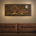 Li-Go 5042/DUB2 - Decoração de parede LED dimável LED/24W/230V 110x50 cm carvalho/Três carvalhos e a lua