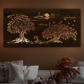 Li-Go 5307/DUB2 - Decoração de parede LED dimerizável LED/24W/230V 120x60 cm carvalho/Três carvalhos