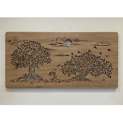 Li-Go 5307/DUB2 - Decoração de parede LED dimerizável LED/24W/230V 120x60 cm carvalho/Três carvalhos